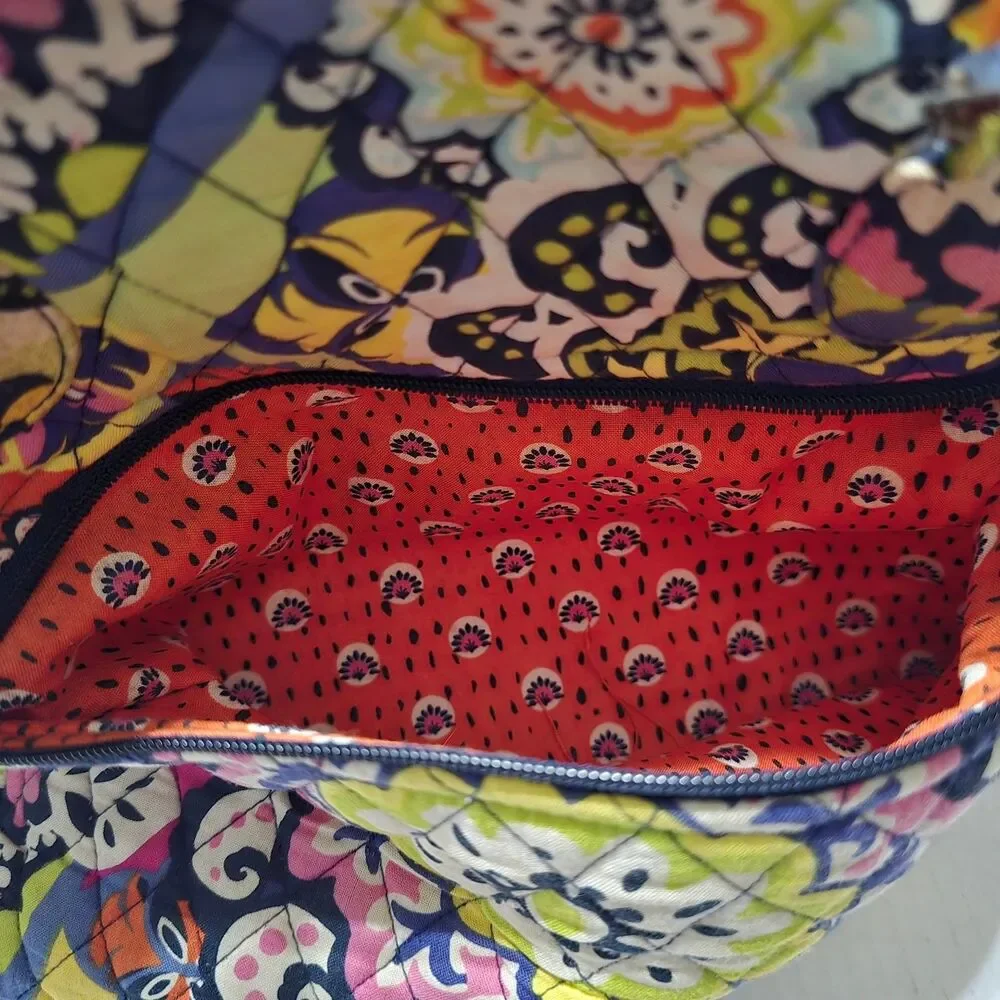 Vera Bradley Women's Multi-Color Quilted Satchel Handbag Top Handle Bag - Picture 11 of 12